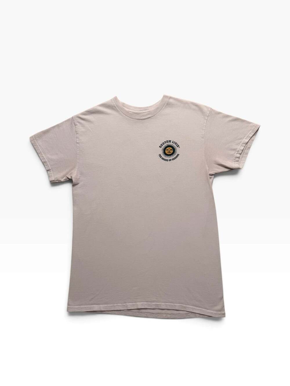 Rhythm Rhythm Livin The Sound of Change Graphic T-Shirt Size M Beige